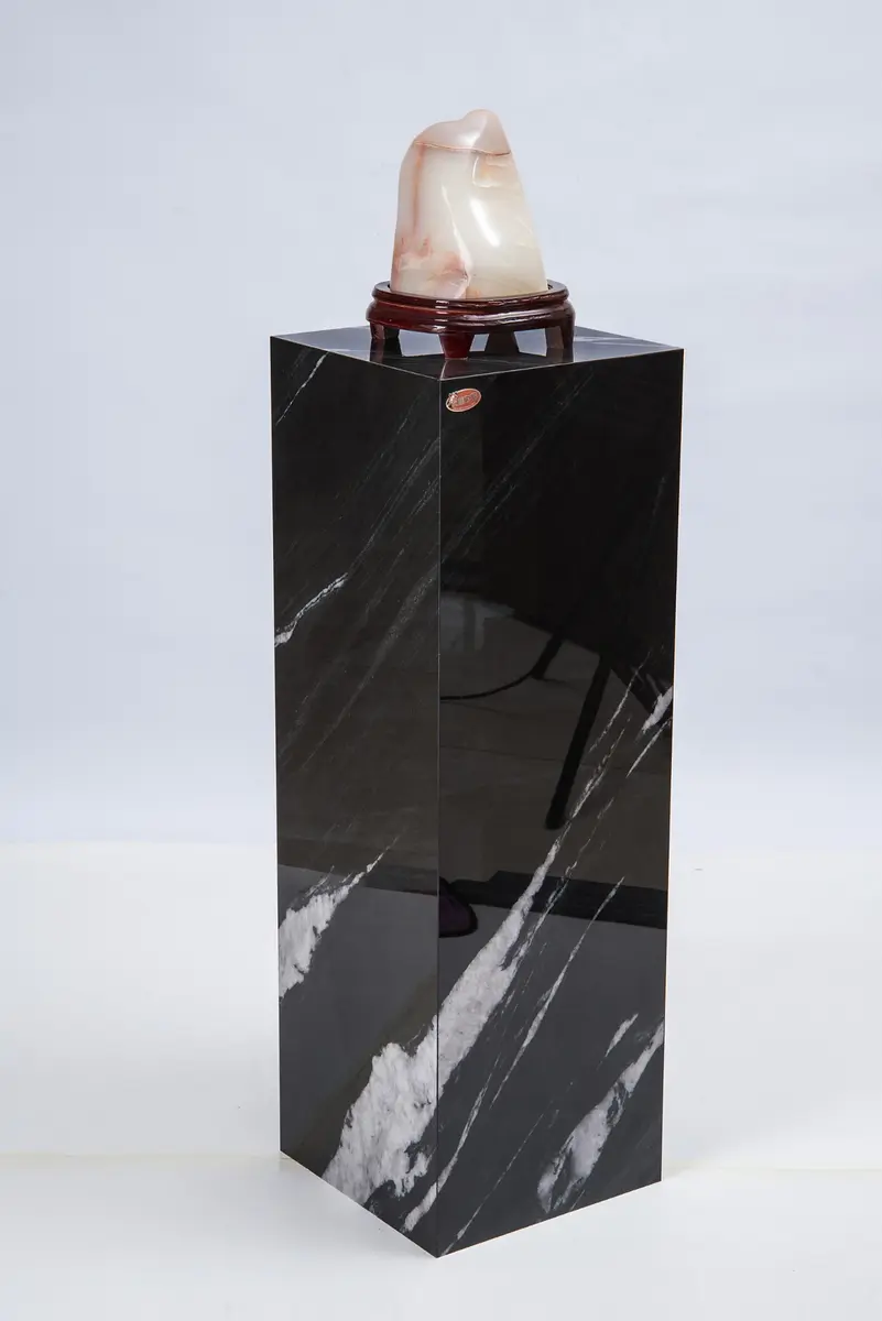 Full-height Brazilian Black Gold pedestal