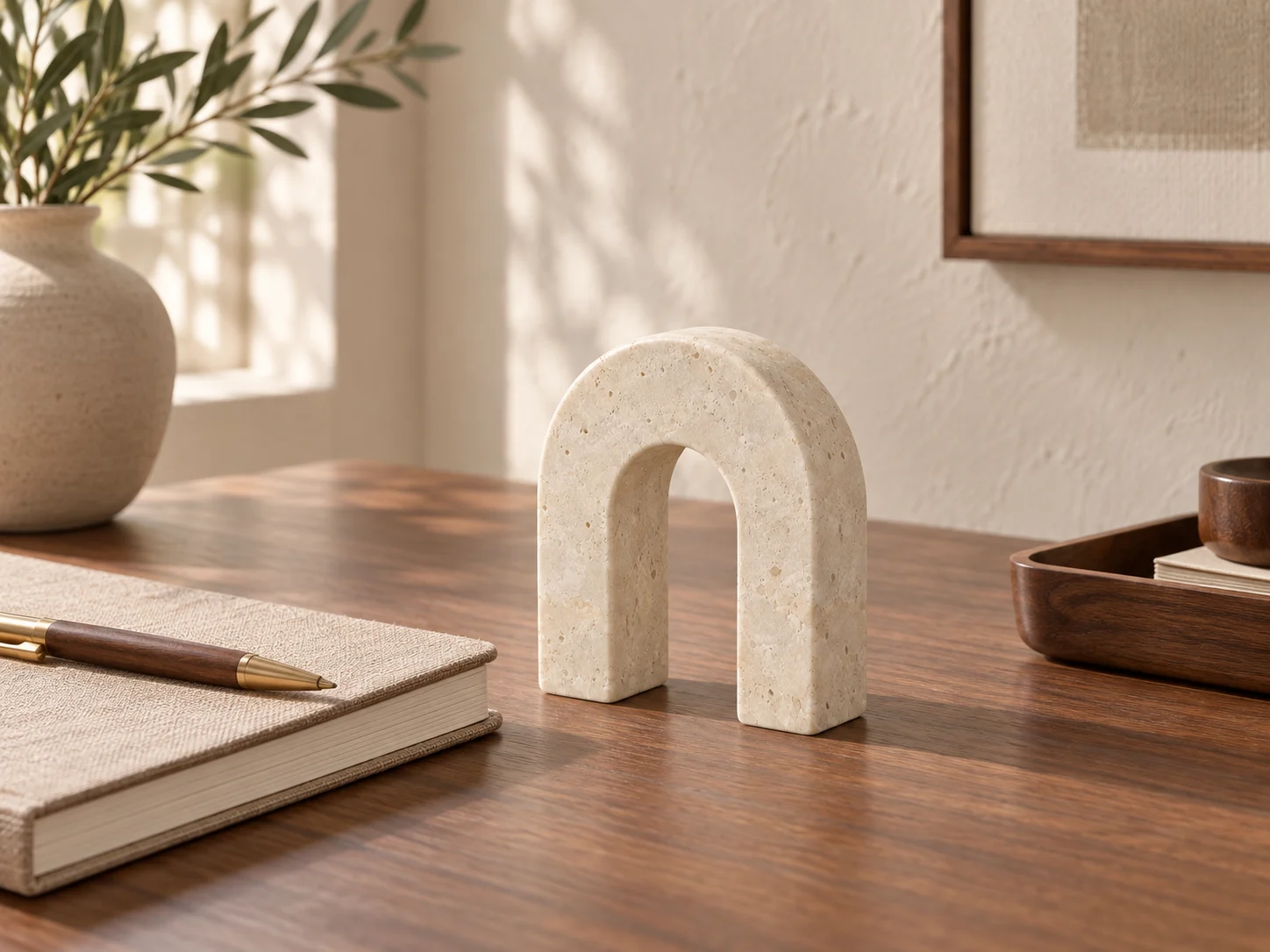 Mini Arc, styling reference for desktop decor and design-led gifts; sample approval required